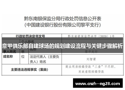 意甲俱乐部自建球场的规划建设流程与关键步骤解析 意甲俱乐部自建球场的规划建设流程与关键步骤解析