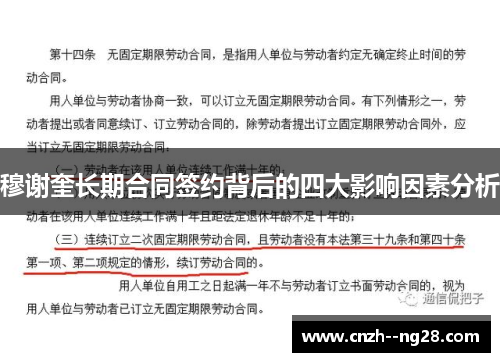 穆谢奎长期合同签约背后的四大影响因素分析